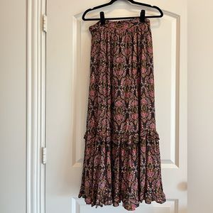 Boho Floral Maxi Skirt